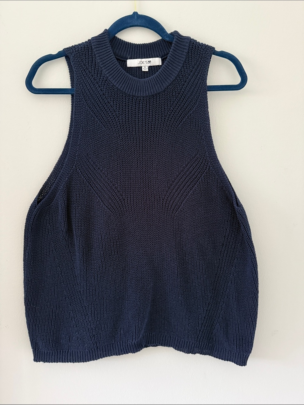 Joe's Jeans Navy Ribbed Knit Sweater Tank